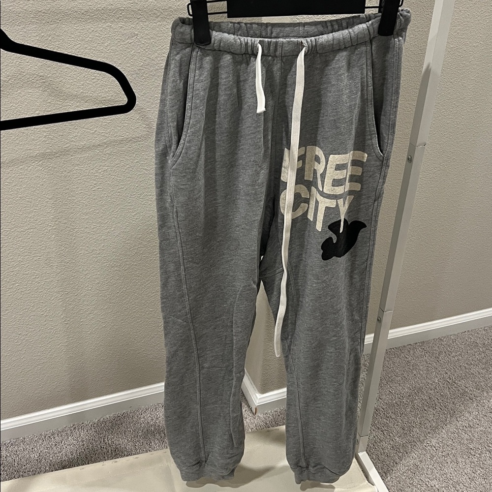 Free City Heather Greg joggers w/ pockets size small